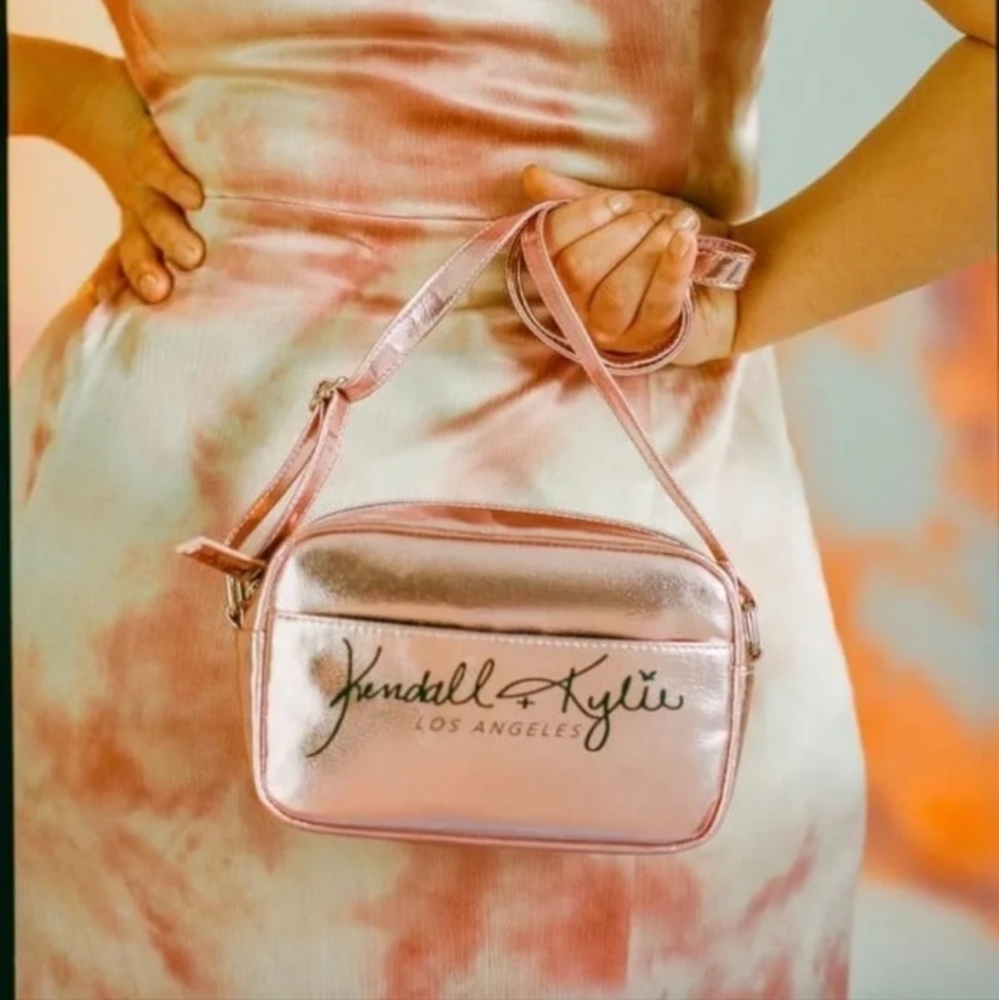 Kendall + Kylie Pink Metallic Crossbody Handbag BNWT SO 2017 5☆ RETIRED!